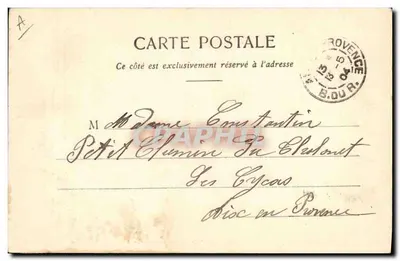 Mars — Tema de cartão postal ilustrado — editor Delort & Cie, n° 2349 — Verso