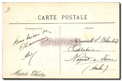 Dorival Ier — Cartolina d'epoca con sei fotografie — Summer-R Blanchard, Chambery — Verso