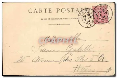 Hyères-les-Palmiers — Kioszek Muzyczny — Wydawca: E. Callier — Rewers