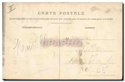 Toulon — Prefektura Morska i Kiosku Muzycznym — Wydawnictwo Poullan, Hyères — Rewers