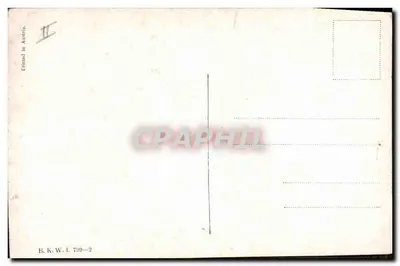 Menina com buquê e cachorro — K. Feiertag — editor B. K. W. L. 799-2 — Verso