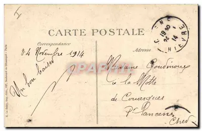 Generaals de Castelnau, Joffre, Pau — Pau — Uitgever ELD — Achterkant