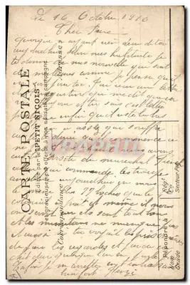 Generaal Joffre — militair portret — uitgegeven door 'Petit Niçois' — Achterkant