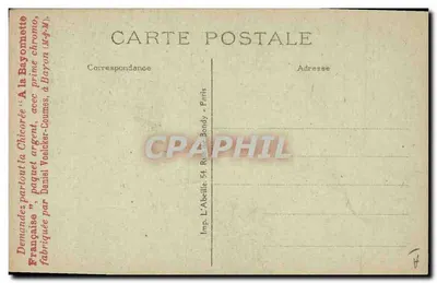Paris — As Festas da Vitória — 14 de Julho de 1919 — Marechais Foch e Joffre — Verso