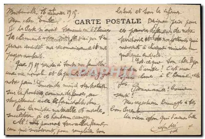 Episódios da Guerra 1914 — O jovem Émile Després matou o oficial alemão — Editor EM, N° 111 — Verso