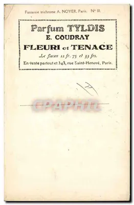 Soldat allemand — portrait en uniforme avec décorations — dessin de Jean Tirroît 1915 — Verso