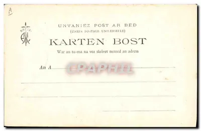Théodore Botrel — Bretania — Kolekcja E. Hennoric — Rewers