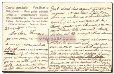 Flores e pomba — Amizade — Editor desconhecido, número de série não visível — Verso