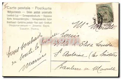 Pombos e flores — BONHEUR — editor não visível — Verso
