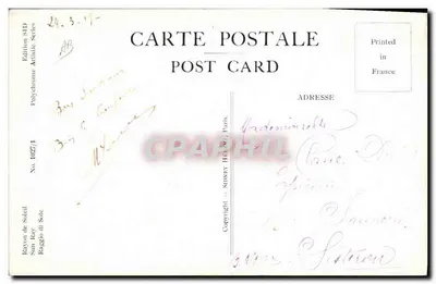 Jovem mulher com chapéu de palha — Editor Rayxon de Soled, série Polychrome Artistique, n° 1027/1 — Verso