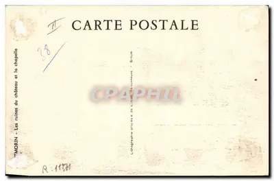As ruínas do castelo e a capela - Bilium - Biloum - Biloum — Verso