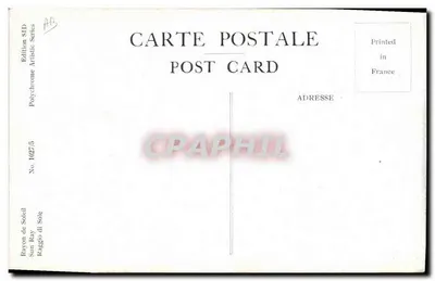 Frau mit Hut aus Stroh und Rose — E. Moion — Artistique Soleil Edition, Nr. 1027/5 — Rückseite
