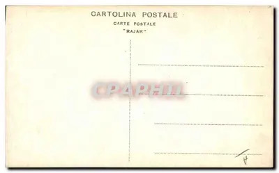 Kobieta w stroju wieczorowym — portret — Karta pocztowa 'Rajar' — Rewers