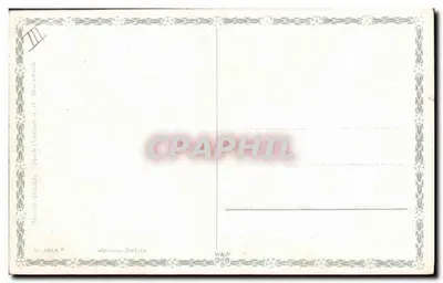 Cani da caccia e uccelli — scena di giardino — editore Weneau-Delita, n° 1315 — Verso