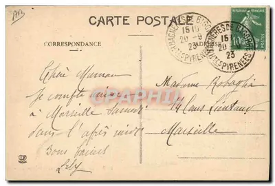 Cani dei Pirenei - Il Pranzo — Phototype Labouche Frères, Toulouse, n°1019 — Verso