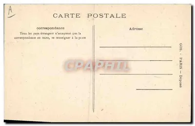Général Joffre — portrait militaire — éditeur GOS, Paris — Verso