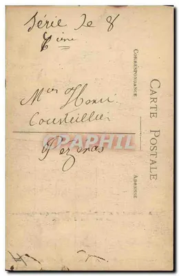 Inclina a cabeça, e devolve tua espessura! — A paz não está mais só na tua assentada — Em Berlim diante do Palácio do Imperador, o que responderá o Geral JOFFRE — Foto E. Michel, Place de la Bourse, Marselha — Verso