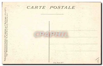 Generał Joffre — Portret w mundurze — OROGRAVURE — Rewers