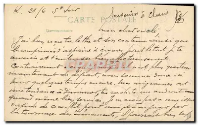 Geral Joffre — O conflito europeu em 1914 — E. Le Deley, impressor, Paris — Verso