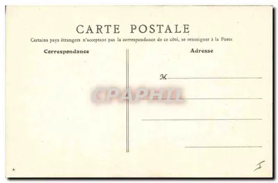 Święta Geneviève z pieczęcią Bożą — Malarstwo ścienne Panthéonu — B. F., Paryż 362 — Rewers