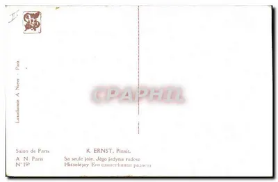 Jovem mulher e homem idoso — cena íntima — R. Ernst, N° 150 — Verso