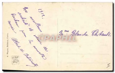 Wschód księżyca — Salon 1911 — H. Moulaen — nr 775 — A.N. Paryż — Rewers