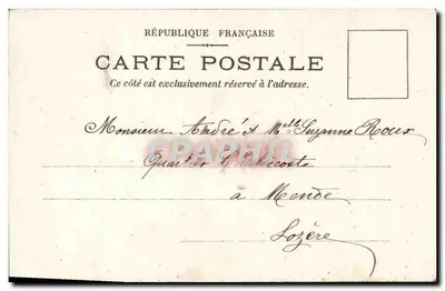 Lilas Sonoïlilité — carta postal ilustrada — editor anônimo — Verso