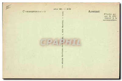 Carnaval w Nicei — La Belotte (Bonifassi V., const°) — Adia Imp. Nice — Rewers