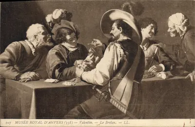 Le Brelan — Museu Real de Anvers — Valentin (358) — LL.