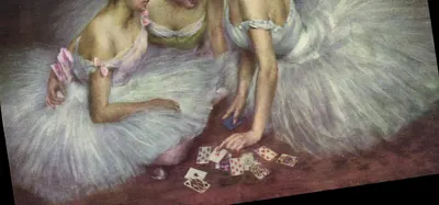 Dançarinas de ballet jogando cartas — P. Carrier-Belleuse — n°1290