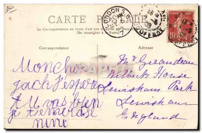 26º Batalhão de Caçadores a Pé - A Partida de Manilha na Cantina — Forte de Vincennes — Verso