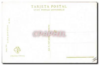 Mulher com véu — propaganda para as píldoras 'Hermosilla' — R. Mir, Edições Victoria, Barcelona — Verso