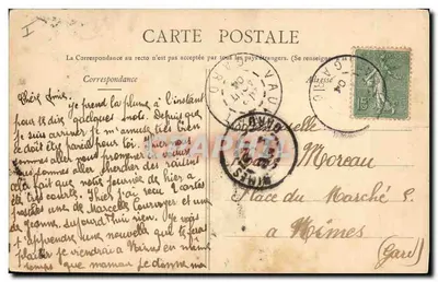Młoda kobieta w stroju lotniczym — Le Travèze — nieznany wydawca — Rewers