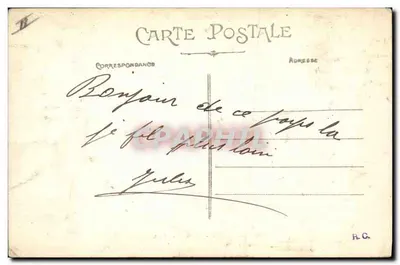 Stara pocztówka Kiosku w Châlons-sur-Marne — Rewers