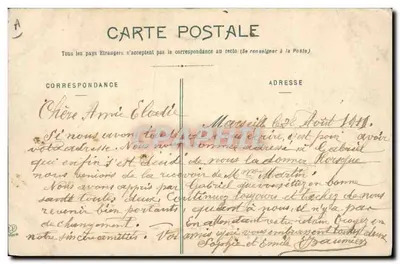 Jeune Chien des Pyrénées — 1 mois — éditeur Gardien de Germaine, n° 1016 — Verso