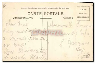 Cão do Petit-Saint-Bernard — edição Béroud, Bourg-St-Maurice, n°172 — Verso