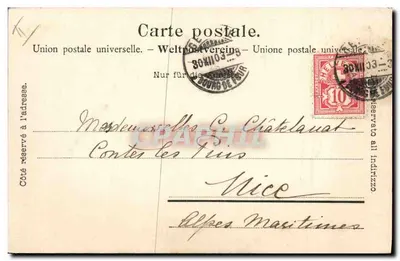 Bernhardinerhund — chien de montagne — ÉDITION PHOTOGLÖS CO ZÜRICHI n°2356 — Verso