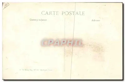 Generaal Joffre en M. Poincaré — op het front van de troepen, waarnemend tijdens de slag — Cliché Chusseau-Flaviens — Achterkant