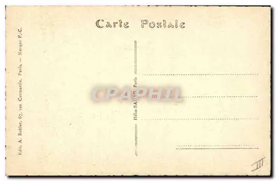 S.A. Albert I — Toespraak van de Koning, 4 augustus 1914 — Uitgever A. Caumartin, Parijs — Achterkant