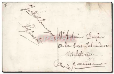 Bilhete postal antigo Militaria Crianças Alsácia — Verso