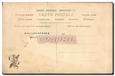Nue assise — œuvre de Salath Schutzenberger, éditeur Schutzenberger, n° 284 — Verso