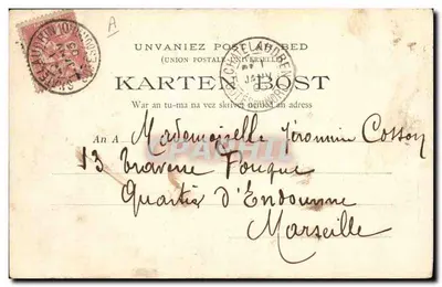 As Cachecóis Bretãs — Paimpolaise — Coleção E. Hamonic, n° 555 — Verso