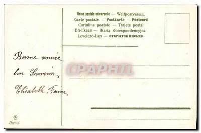 Winorośl z winorośli — Szczęśliwe i dobre noworoczne — Rewers