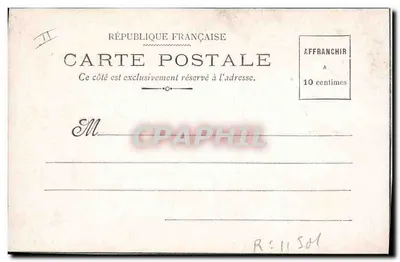 El Bisonte — escena de caza — Tarjetas Postales del Journal des Voyages, n° 11501 — Reverso