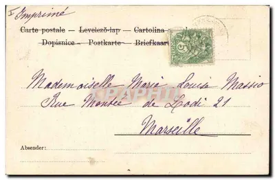 Cervo na floresta — ilustração — editor desconhecido, n° 4063 — Verso