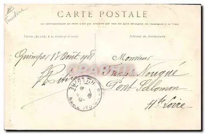 Caçador com cão — Quimper — Coleção A. Vernin, Quimper — Verso