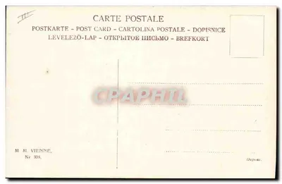 Cztery psie myśliwce w oczekiwaniu — wydawnictwo M. Vienne, nr 375 — Rewers