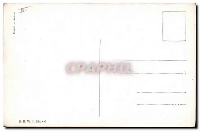 Afrikanische Szene — ein Europäer mit Waffe und Teller — Verlag B.K.W.I. Nr. 954-6 — Rückseite