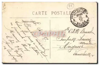 Bourbourg — Grand'Place e Kiosque — Editor A. Doulaine — Verso
