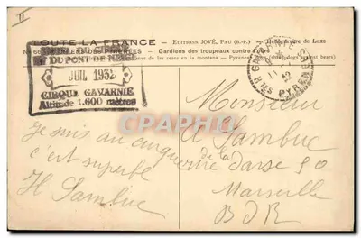 Dois cães de montanha — Edições Jové, Pau — N° 66 — Verso